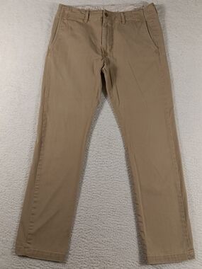 Polo Ralph Lauren Pants Mens 32x34 Tan Straight Fit Military Field Pants Chinos